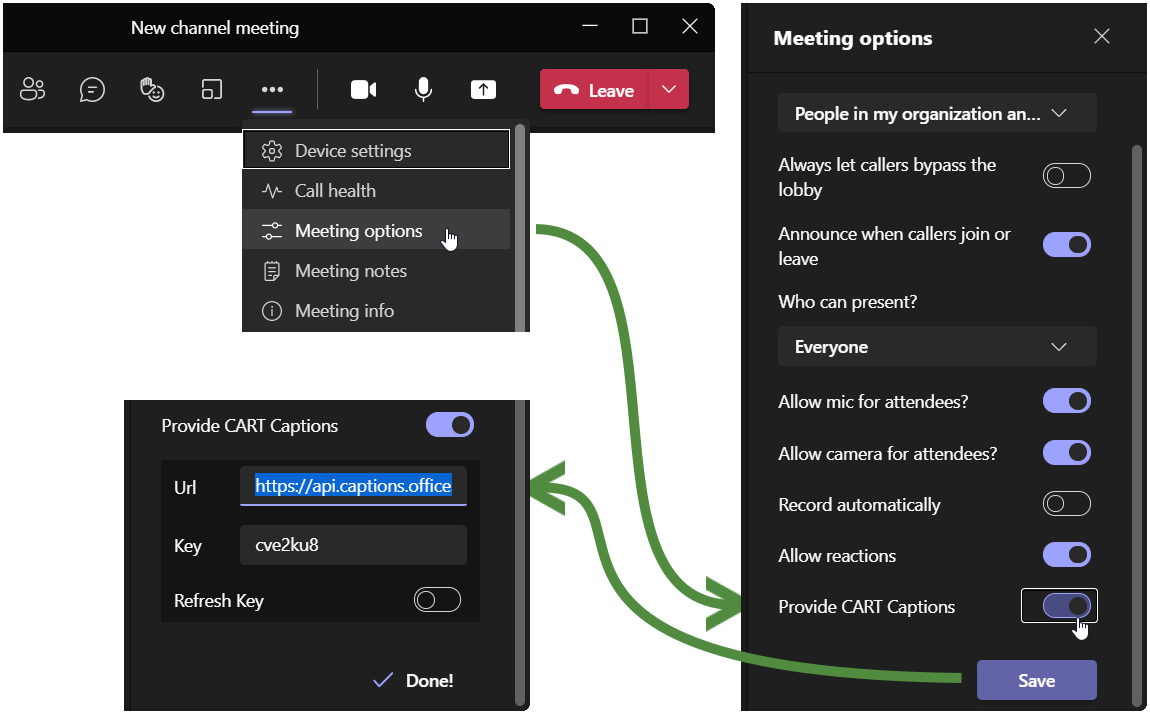 Instructions for the meeting host